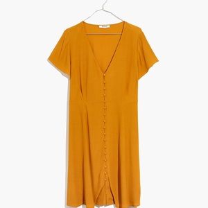 Fall 2019 Madewell V-Neck Button Dress